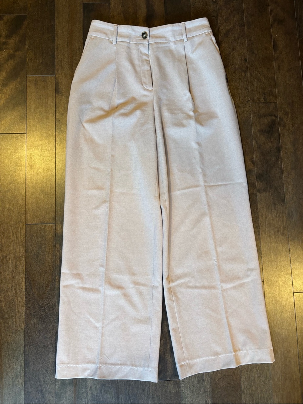 RW&CO Wide-Leg High-Waisted Women's Trousers in Blush